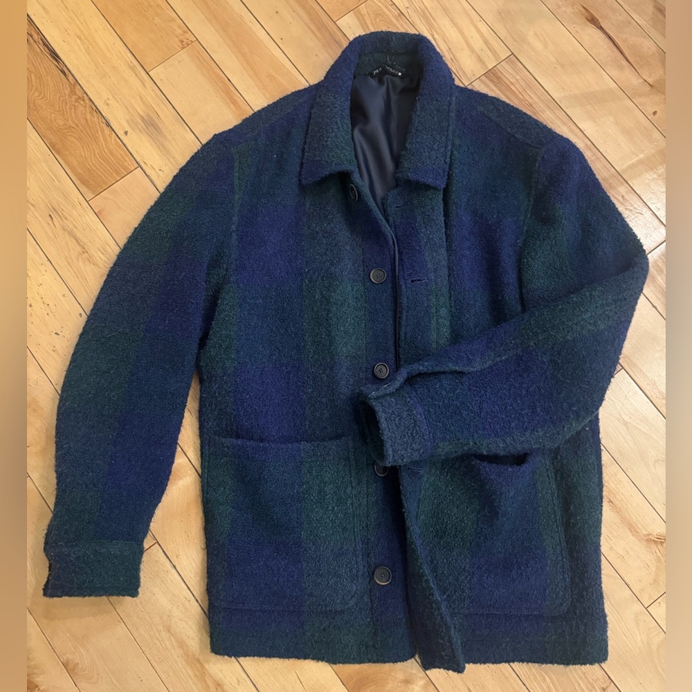 Men’s Zara flannel jacket / coat size XL (fits like a large)